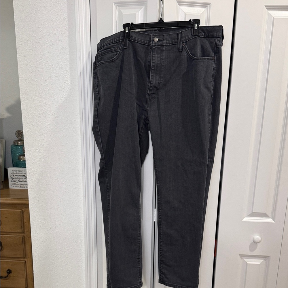 Levi's Men's Dark Gray Straight Jeans 42/32